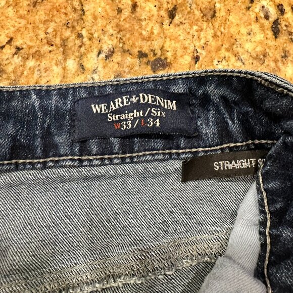 Straight Six (Vintage SAnded) Buffalo David Bitton Jeans 34L - Picture 5 of 5